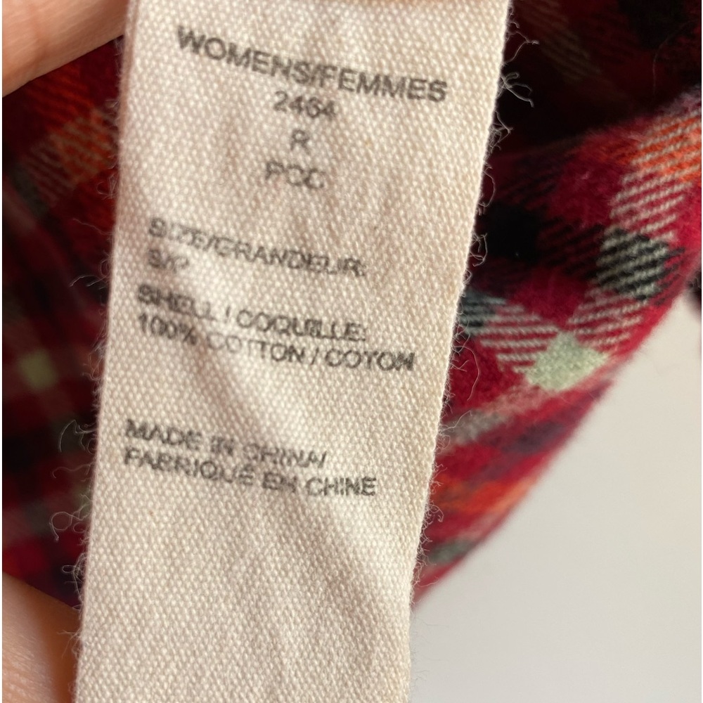 Woolrich Pemberton flannel Button Down Shirt Women’s Size Small Cotton Plaid - Picture 5 of 6